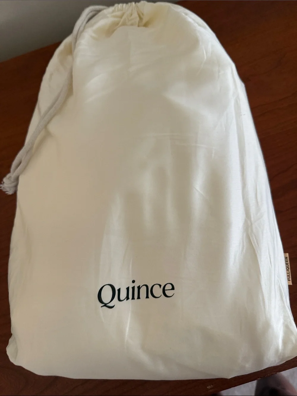NWOT Quince Full/Queen Giza Organic Cotton Duvet Cover Set w 2 Shams- Ivory